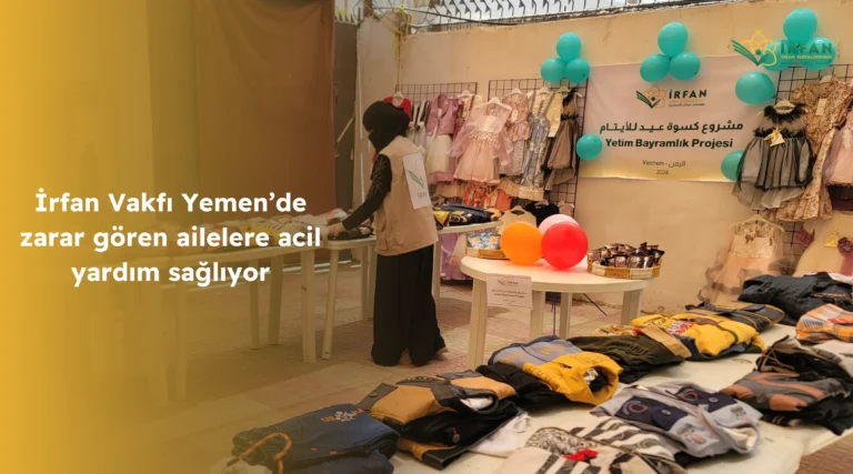 İrfan Vakfı Yemen’de zarar gören ailelere acil yardım sağlıyor.